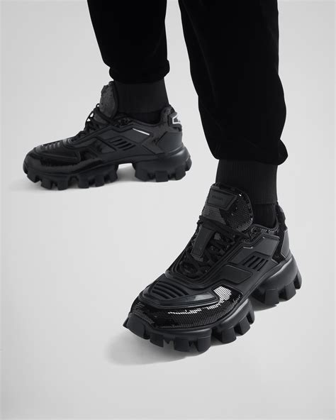 prada sneakers cloudbust black|Prada cloudbust sneakers sale.